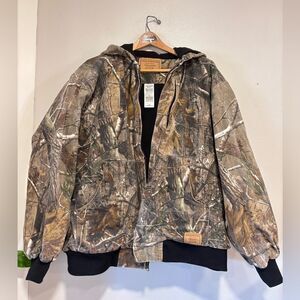 Signature by Levi Strauss & Co. Field Gear camo hooded jacket quilted lining